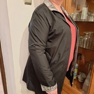 Damska czarna lekka wiosenna kurtka przejściowa plus size zamek XXXL 46/48