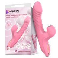 Wibrator damski 3w1 – ssanie, lizanie, pchanie + 10 trybów wibracji