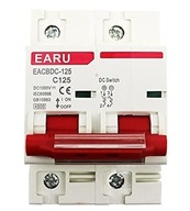 WYŁĄCZNIK AUTOMATYCZNY DO SYSTEMU PV AKUMULATORA 2P 1000V DC MCB 125A