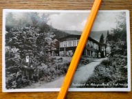 Karpacz Schronisko Nad Łomniczką Kocioł Pan z Lutnią ludzie foto pieczęć