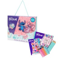 Zestaw Kreatywny Plastyczny STITCH z Kolorowanką i Naklejkami 20 Elem.