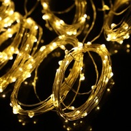 KURTYNA ŚWIETLNA CIEPŁA BIEL 3x3 LED 300 ŚWIĄTECZNA GIRLANDA OKNO PILOT