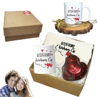 PREZENT NA WALENTYNKI ZESTAW WALENTYNKOWY KUBEK RĘCZNIK DLA NIEJ NIEGO BOX