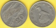 ZIMBABWE 20 CENTS 1991 r.