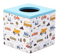 DREWNIANY POJEMNIK PUDEŁKO NA CHUSTECZKI CHUSTECZNIK AUTA