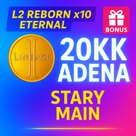ETERNAL x10 ADENA LINEAGE 2 L2 REBORN - 20KK STARY MAIN | SZYBKO + BONUS