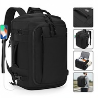 Plecak SPAHER Rozszerzalny 40x30x20cm USB Wizzair Eurowings czarny