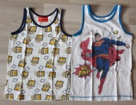 Superman Spongebob podkoszulek 122-128cm 2szt.