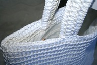 H & M SŁOMKOWA TORBA SHOPPER BIAŁA DUŻA TOREBKA NA MIASTO NA ZAKUPY NOWA !