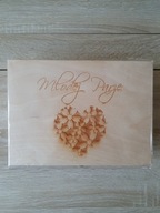 Szkatułka kuferek skrzynka PREZENT NA ŚLUB DLA MŁODYCH pudełko + CD gratis