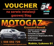 Voucher na serwis instalacji gazowej LPG – MOTOGAZ / WOŚP Kobiór