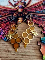 KOLCZYKI – PLASTRY MIODU