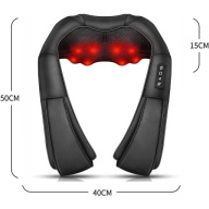 MASAŻER DO SZYI KARKU PLECÓW PODUSZKA MASUJĄCA Z OGRZEWANIEM RELAKS