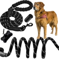 SMYCZ LINKA TRENINGOWA DŁUGA 5M ODBLASKOW MOCNA DLA DUŻEGO PSA DO 50 KG