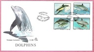 Afryka Pd. Transkei 1991, FDC fauna morska, delfiny