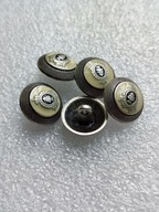 GUZIK METALOWY - STARE SREBRO/BEŻ - guziki -15 mm