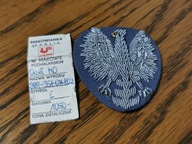 Orzeł Milicja Obywatelska MO Haft Bajorek z Metką