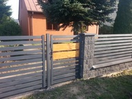 furtka palisada panel nowoczesne wyp 1OOx2O ocynk