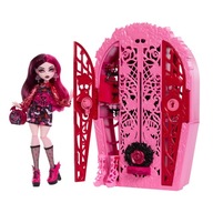 LALKA MODOWA MONSTER HIGH DRACULAURA RÓŻOWA Z SZAFĄ NA PREZENT DLA DZIECI