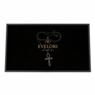 Naszyjnik Krzyż Ankh Czarny Egipski Klucz Życia Hieroglify Goth