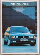 Prospekt BMW 7 E32 Lakiery i tapicerki 1 / 1987