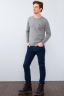 Oryginalny U.S. Polo Assn. Sweter Męski -L-Szary