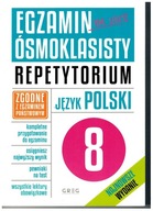 EGZAMIN ÓSMOKLASISTY REPETYTORIUM POLSKI, MATEMATYKA, ANGIELSKI / GREG X 3