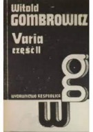 Varia Tom 2 Witold Gombrowicz