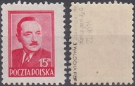 475** karminowoczerwony , c. tło , pap. x2a , ZL 10 3/4 , gw+opis J.Walocha