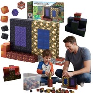 KLOCKI MAGNETYCZNE 58 EL. KOSTKI BUDOWLANE KONSTRUKCYJNE SZEŚCIANY BLOKI