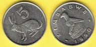 ZIMBABWE 5 CENTS 1990 r.