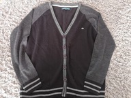 Męski sweter zapinany w serek M