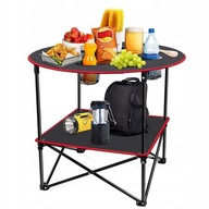 STOLIK STÓŁ TURYSTYCZNY SKŁADANY PRZENOŚNY KEMPINGOWY 70x70cm Z POKROWCEM