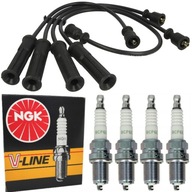 PRZEWODY KABLE + ŚWIECE RENAULT CLIO II THALIA 1.4