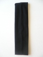 Opaska na włosy bawełniana lycra wąska 5,5 cm czarna