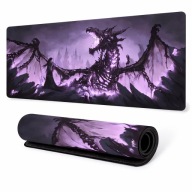 GAMINGOWA PODKŁADKA XXL 90x40 CM POD MYSZ KLAWIATURĘ RÓŻOWY SMOK