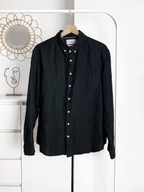 Reserved czarna męska koszula bawełniana S - casual regular fit klasyczna