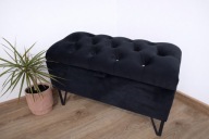 Ławka pufa puf otwierana 60x30 schowek pojemnik na wymiar siedzisko glamour