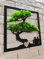 HIT - OBRAZ MECH CHROBOTEK BONSAI PREZENT DZIEŃ BABCI I DZIADKA B38X38CM