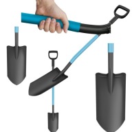 SZPADEL SZKÓŁKARSKI DRENARSKI DO KOPANIA I WYKOPYWANIA DUŻA GŁOWICA 129CM