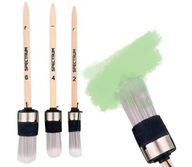 Pędzle okrągłe Pędzel Zestaw pędzli 3-częściowy