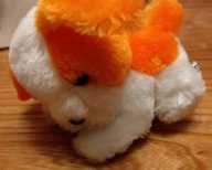 Pomarańczowy piesek pies maskotka zabawka Nowa