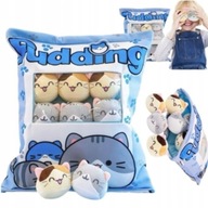 PODUSZKA Z MASKOTKAMI KOTKAMI DO RZUCANIA PUDDING PRZYTULANKA PLUSZOWA