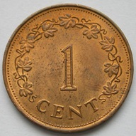 Malta 1 cent 1977 - stan menniczy -