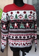 -next w piekne wzory sweter,mikołaj ,zima r L