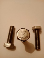 M10x60 śruba sześciokątna lewy gwint A2.