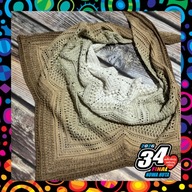 Szydełkowa chusta w odcieniach beżu od PaśMateria #8123