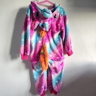 Ciepła piżama / przebranie kigurumi cosplay jednorożec 110 116 onesie (558)