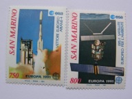 San Marino - Europa CEPT 1991 - Program badania Kosmosu - Mi. 1465-66 **