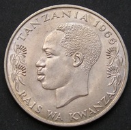 Tanzania 1 shilling 1966 - Julius Nyerere - pochodnia - stan 1/2